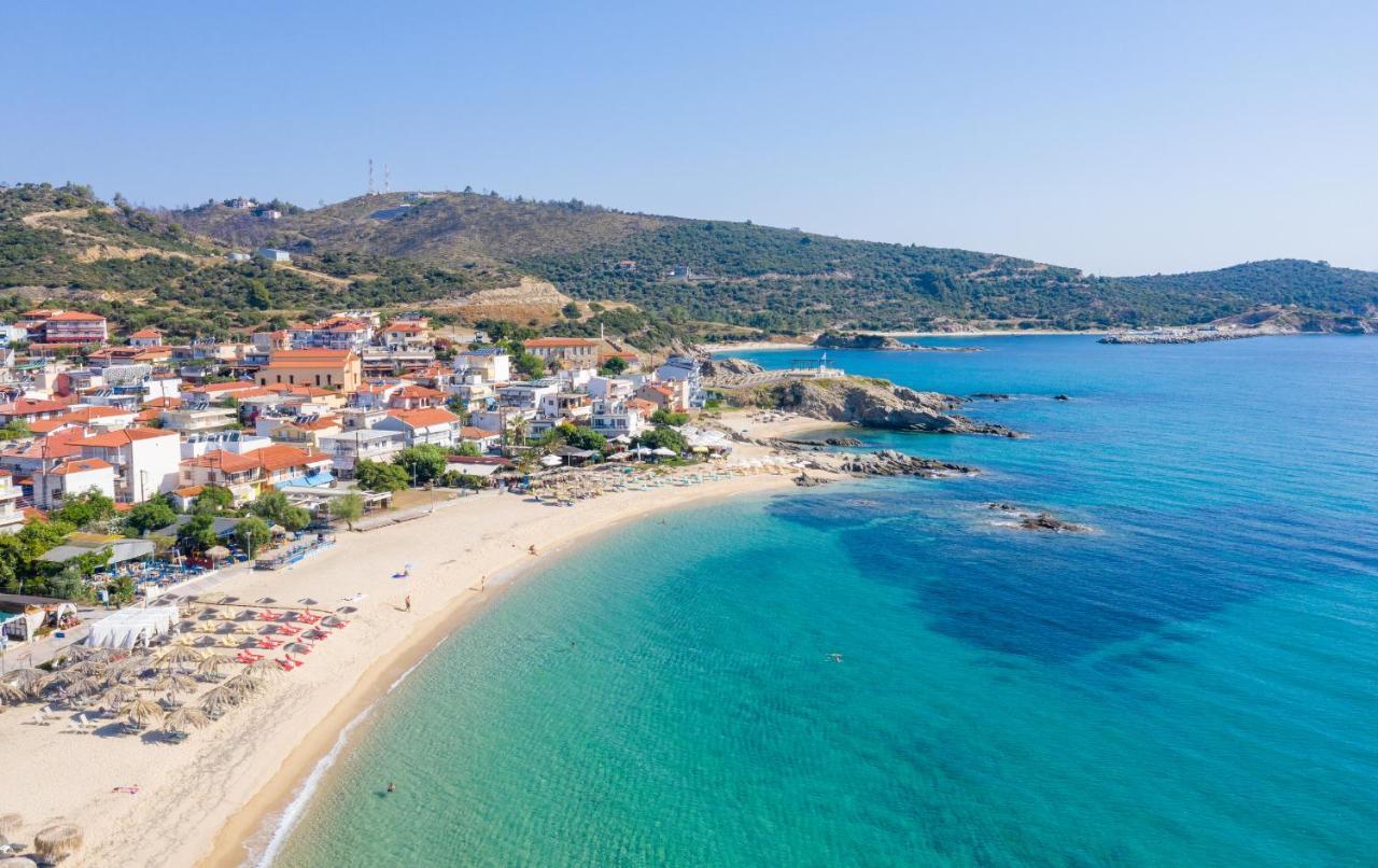 Sky Luxury Suites Sarti Bagian luar foto